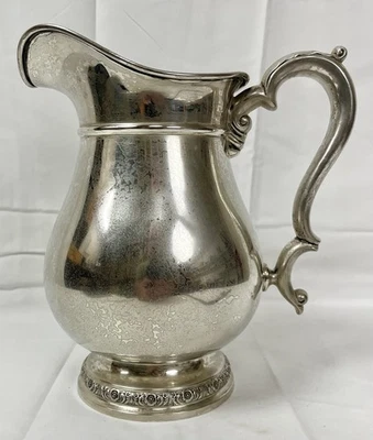 "Jarra de plata esterlina Prelude International Silver Co. de colección 4,25 pts 9"" 708 gr" Foto 1 de 4