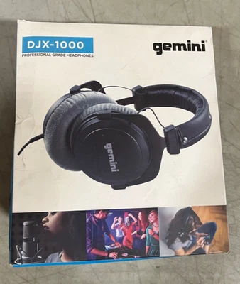 Gemini - DJX-1000 - Auriculares profesionales de referencia para estudio de DJ - negros Foto 1 de 2