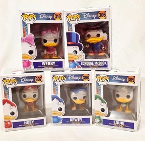 Neu Funko Pop Ducktales Set #306 - #310 Huey Dewie Louie Dagobert Webby - Bild 1 von 1