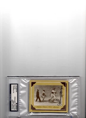 Johnny Mize 1952 Home Run Autographed Card - PSA Sports Authenticated Yankees - Image 1 of 2