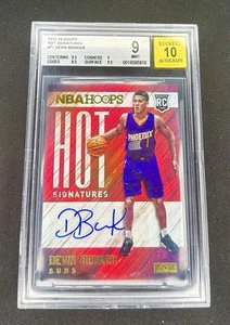 2015-16 Devin Booker Panini NBA Hoops Hot Signatures Rookie Auto BGS 9 10 RC - Picture 1 of 2