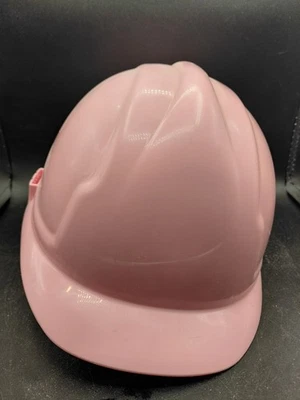 Light Pink Safety HARD HAT JSP ADJUSTABLE RATCHET  CONSTRUCTION WORK ANSI  - Image 1 of 4