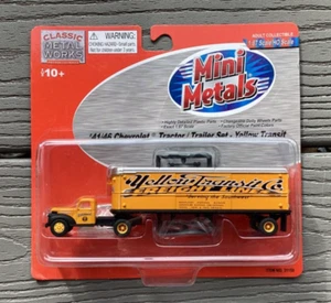TRACTOR CHEVROLET CLASSIC METAL WORKS 1/87 HO 41/46 CON REMOLQUE AMARILLO #31159 F/S - Imagen 1 de 19