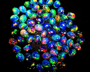 Natural AAA Quality Ethiopian Opal Oval Cabochon Gemstone 12 Pcs 7x9 MM 15 CT - Picture 1 of 6