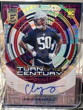 2023 Donruss Elite Football Christian Gonzalez Turn of the Century 8/10 #TC-CGO