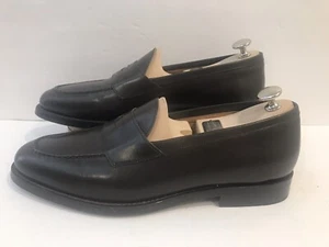 Founders Mens Brown Leather Penny Loafers Size 9 Made Italy - Picture 1 of 11