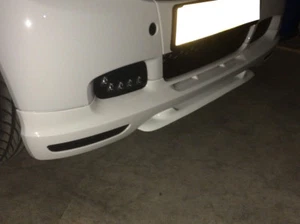 FRONT BUMPER LIP SPOILER PROTECTOR FOR SMART FORTWO 451 ABS PLASTIC - Picture 1 of 3