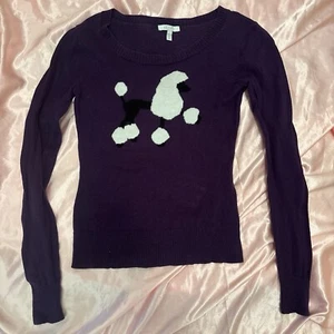 DELIA'S Y2K POODLE SWEATSHIRT SIZE XS - Picture 1 of 4
