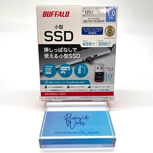SSD portable ultra compact BUFFALO 1 To USB3.2 Gen2 SSD-PST1.0U3-BA neuf - Photo 1/14
