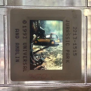 JURASSIC PARK Steven Spielberg 1993 rare Press Slide Diapositive - Photo 1/1