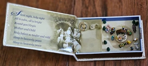 Vtg Sanyko Mini Moving Music Box Silent Night Christmas Nativity See Video - Picture 1 of 6