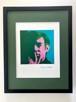 🔥ANDY WARHOL | SELBSTPORTRAIT SIGNIERT VINTAGE DRUCK MATTIERT & GERAHMT - Bild 1 von 2
