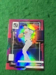 TREA TURNER, 2022 DONRUSS “PINK FOIL" CARD, BASEBALL SUPERSTAR ! - Picture 1 of 6