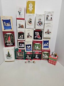 Various Hallmark Frosty Friends Ornaments-New & Used. 1980'S - 2015
