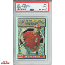 1993 Finest Gregg Jefferies Refractor #83 PSA 9