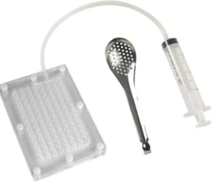 Caja para hacer caviar, cuentagotas de esferificación | Kit de gastronomía molecular | 96 orificios... - Imagen 1 de 10