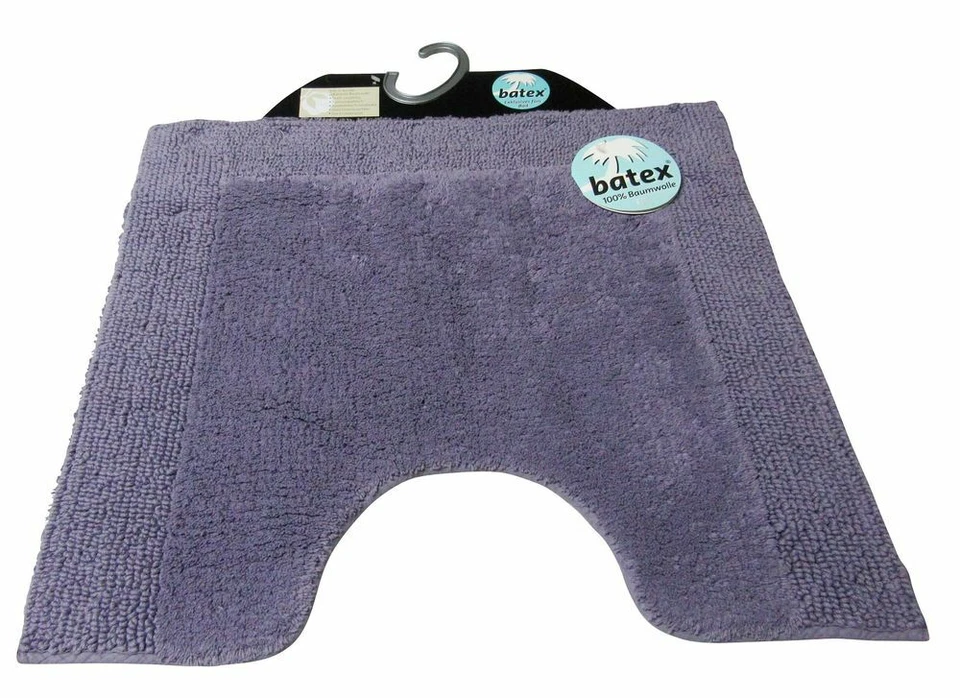 Batex WC-Vorleger mit Ausschnitt Toilettenvorleger Klovorleger Teppich 60x55 cm - Bild 1 von 1