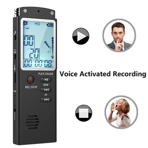 32GB Lecture Digital Voice Recorder Dictaphone Audio MP3 Sound Mini Recorder Mic - Picture 1 of 14