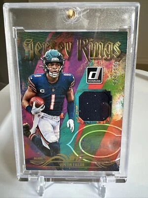 2023 Panini Donruss Football Justin Fields Jersey Kings #JK-14 Relic #/399 Bears - Image 1 of 2