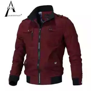 Bomber Jacket Men Fashion Casual Windbreaker Jacket Coat Men 2025 Spring Autumn - Picture 1 of 29