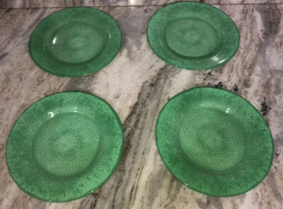 Лот из 4 Pier 1 импорт зеленый 9 «меламин закуска тарелки посудомоечная машина безопасный новый - Изображение 1 из 4