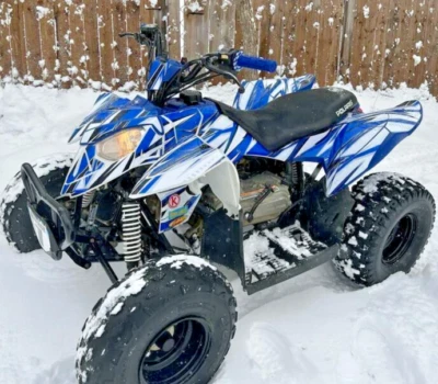 Kit de gráficos para POLARIS OUTLAW 90 (2007-2014) Shred Series - Azul 16 MIL Foto 1 de 4