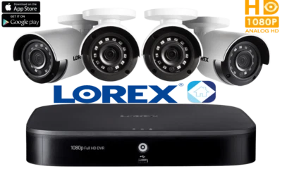 LOREX 1080p HD 8-Channel 1TB Smart Home Security System & 4 In/Outdoor Cameras - Image 1 of 4