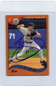 2002 Topps #422 Joe McEwing Mets Signed Auto *J1347