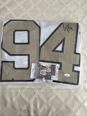 Camiseta blanca firmada por Cameron Jordan Saint Foto 1 de 4