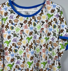 Disney Parks T-Shirt 3X weiß blau Ringer Tee Toy Story Land Woody Buzz Jessie - Bild 1 von 5