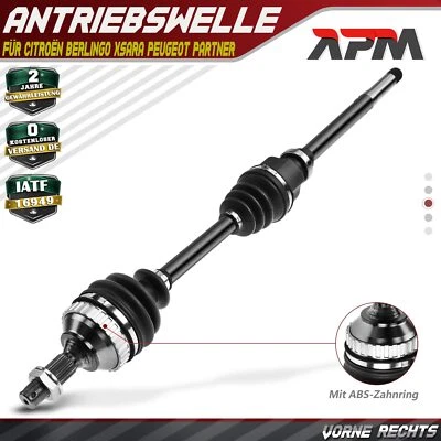 Arbre de Transmission avant Droite Avec Bague ABS pour Citroën Berlingo Bx Xsara - Photo 1/4