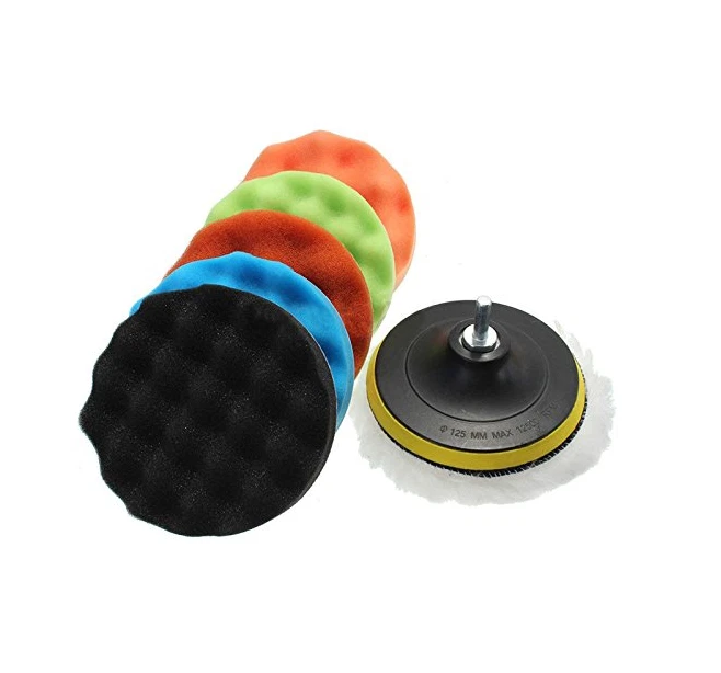7 Pcs 5 Inch Polishing/Buffing Pad Kit For Car Polisher - Image 1 of 1