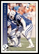 1992 Pacific Mark Vander Poel Football Cards #447