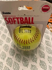 Franklin Fast Pitch gelb synthetische Softbälle 12 Zoll 1 Stück - Bild 1 von 3