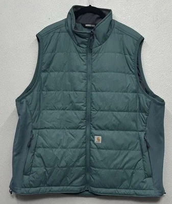 Chaleco Carhartt Rain Defender para mujer XXL 20 verde calce relajado resistente FLEX COMO NUEVO Foto 1 de 4