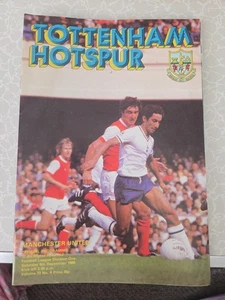 Football Programme TOTTENHAM HOTSPUR v MAN UTD Sept 1980 - Picture 1 of 2