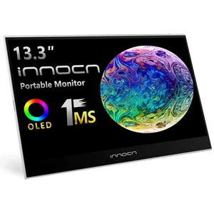 Portable Monitor 13.3" OLED Full HD 1080P 100% DCI-P3 1MS 100000:1 USB C Plug... - Picture 1 of 8