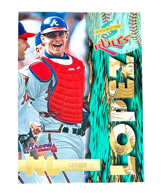 Javier Lopez 1995 Score RULES JUMBO 8X10 Insert /3000, Atlanta Braves NMMT - Image 1 of 3