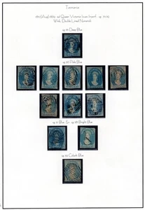 AUSTRALIEN TASMANIEN 1866 SPEZIAL LOT 26 THE 4 PENCE BLUES QUEEN VICTORIA - Bild 1 von 2
