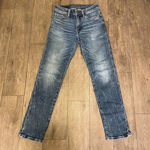 Jeans denim uomo American Eagle taglia 26x28Next Level Airflex slim lavaggio med - Foto 1 di 8