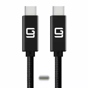 USB C to USB C Cable 20Gbps, Nylon Braided, Dual 4k, 100W Superspeed (6.6t/2.0M) - Picture 1 of 9