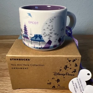 New Disney Parks Starbucks EPCOT You Are Here Ornament Espresso Cup Mug - Picture 1 of 5