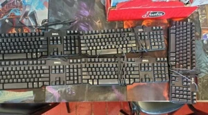 Dell L100 USB Desktop Keyboard Black For Windows PC x 5 keyboards - Picture 1 of 1