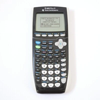 CALCULATRICE TI 83 PLUS FR BLANCHE TEXAS INSTRUMENTS GRAPHIQUE COLLEGE & LYCEE - Photo 1/4