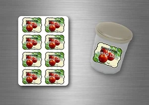 8/24/48/96x sticker labels tomato jar jam preserves juice puree sauce homemade - Picture 1 of 1