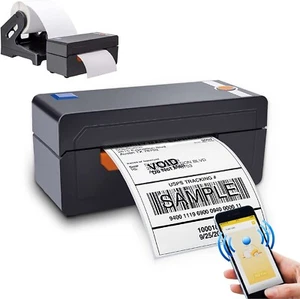 Bluetooth Ready Thermal Label Printer with Free Labels, Adjustable High Speed Di - Picture 1 of 7