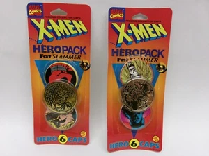 (2) 1994 Marvel Comics X-MEN HERO PACKS..... SLAMMER & HERO CAPS - Bild 1 von 6