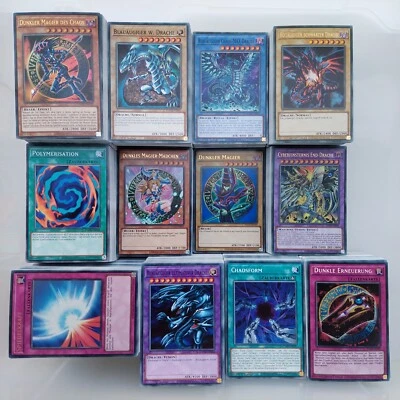 Yugioh Karten Sammlung 250 Stück Drache Magier deutsch Secret Ultra Rare Common - Bild 1 von 2