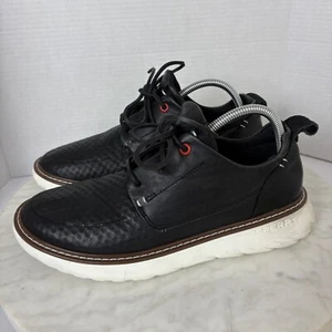 Sperry Men's 9 Black Leather Shoes Business Casual Comfort Lightweight Boat Golf - Picture 1 of 12