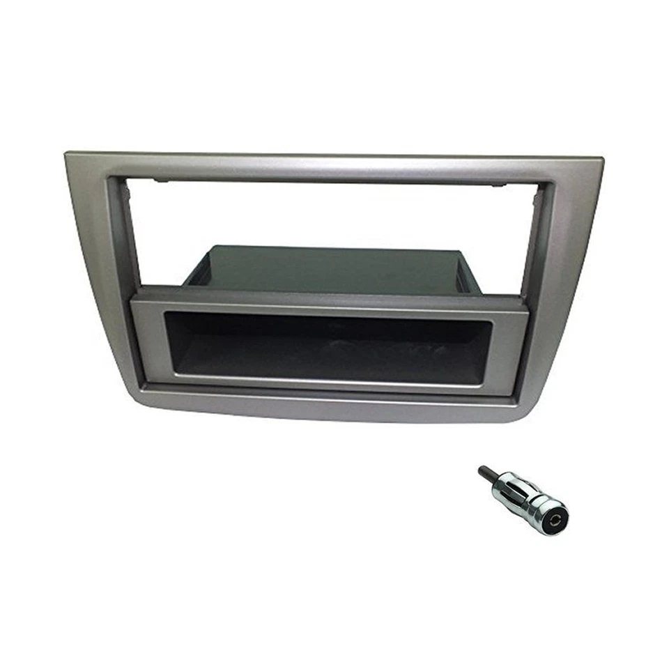 Mascherina autoradi Alfa Romeo Mito adattatore antenna 1 DIN / 2 D colore grigio